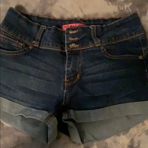 Blue jean shorts